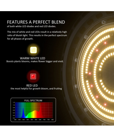 LED 300W Dual VF UFO (do 100x100) - 4 - 