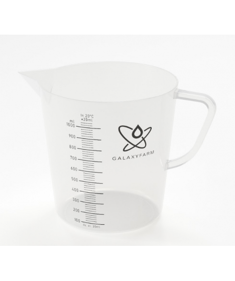 Miarka plastikowa 1000ml 1L GALAXYFARM - 1 - wygodna i funkcjonalna miarka do dawkowania, pojemności: 1000ml