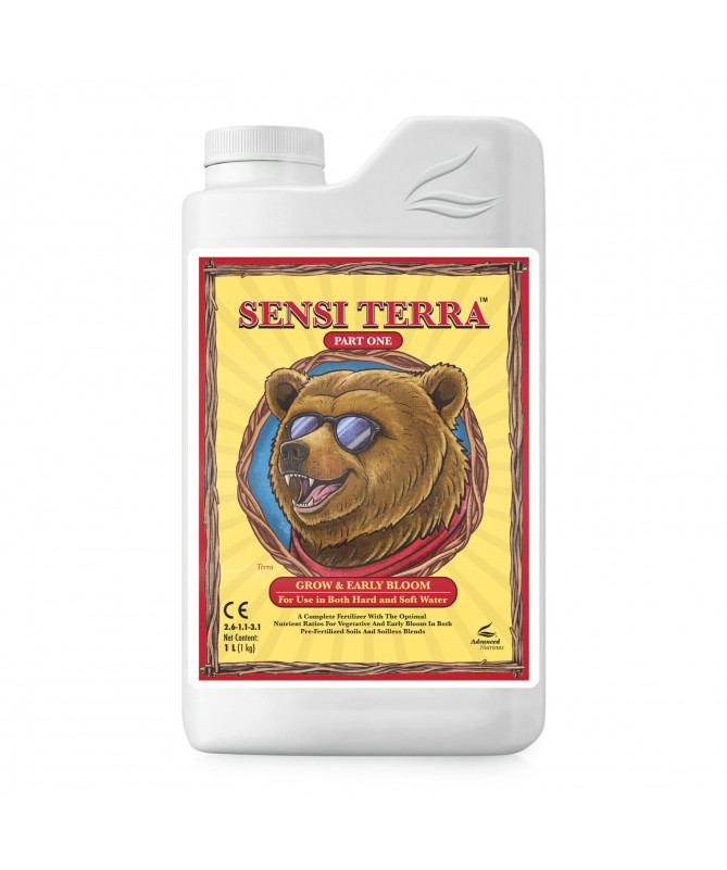 ADVANCED NUTRIENTS SENSI TERRA PART ONE 1L, FERTILIZER FOR GROWTH AND EARLY FLOWERING