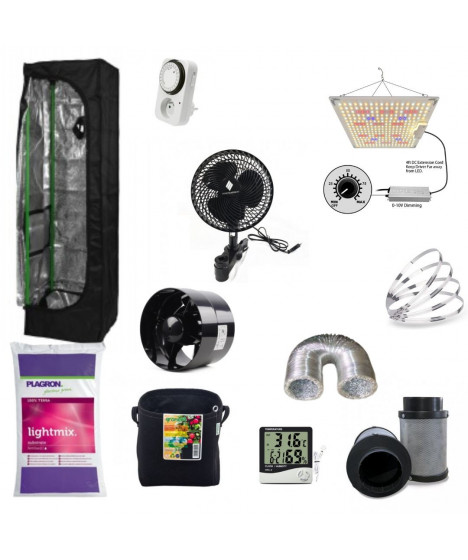 Growbox set HG 40x40x120, GOAT 100W - 1 plant - 1
