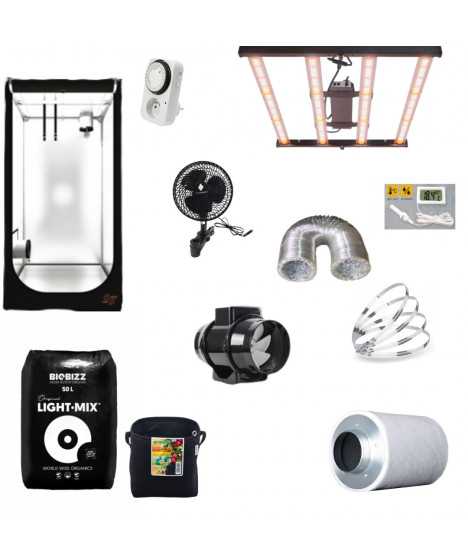 Zestaw Growbox HS 120x120x200, GOAT 320W - 5 roślin - 2 - Kompletne sety uprawowe