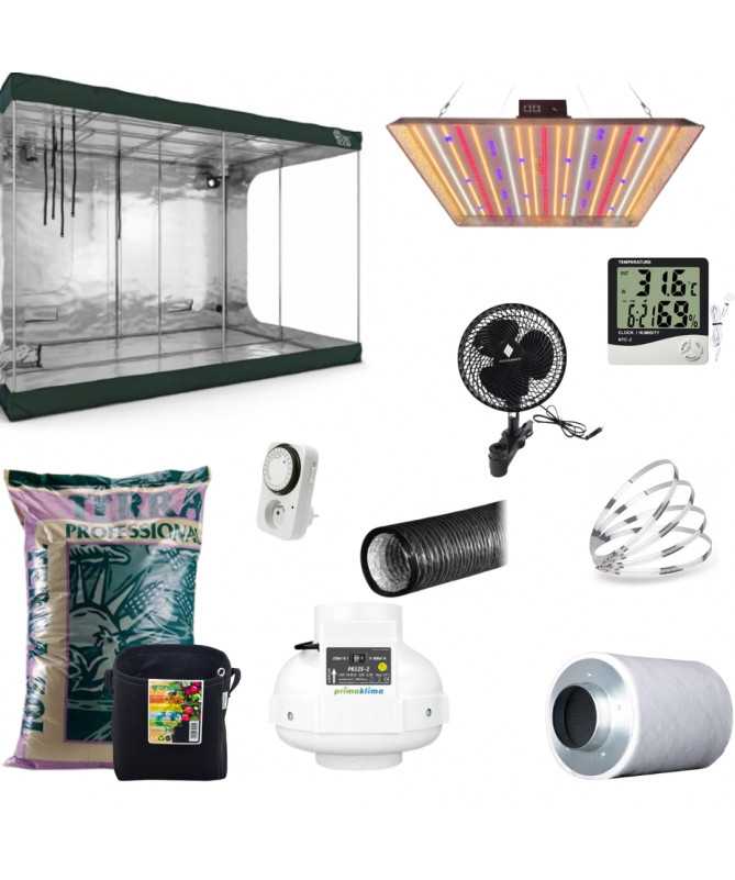 Zestaw Growbox RR 300x150x200, ECO MAX 300w x3 - 12-24 roślin