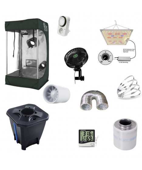 Set Growbox HS 40x40x120, GOAT 100W, Hydro - 1 plant - 1