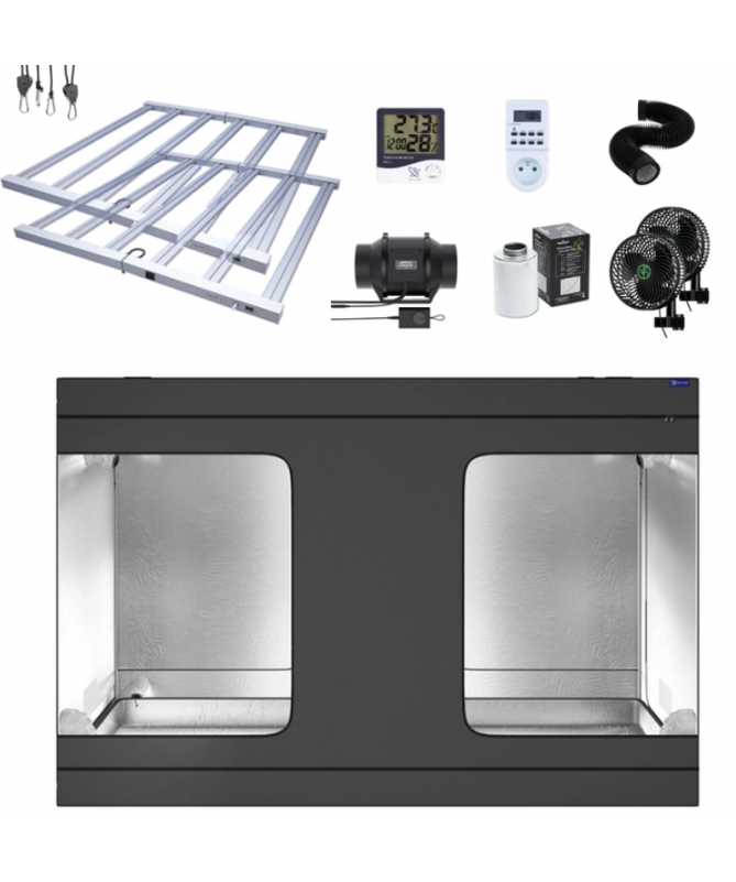 Growbox zestaw uprawowy Galaxyfarm Luna Lite 300x150x200cm + LED Agrolite LED QB 730W Growbox zestaw uprawowy Galaxyfarm Luna Lite 300x150x200cm + LED Agrolite LED QB 730W