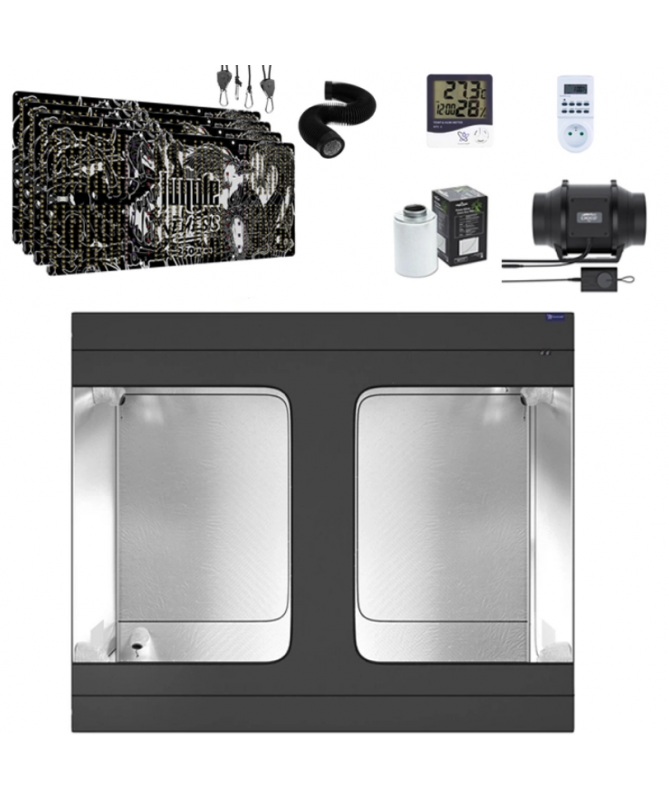 Growbox zestaw uprawowy Galaxyfarm Luna Lite 240x120x200cm + Grow The Jungle Nemesis 250W