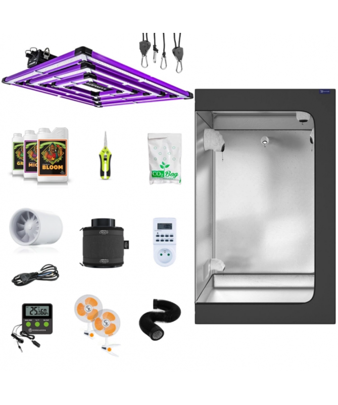 Growbox zestaw uprawowy Galaxyfarm Luna Lite 120x120x200cm + LED ATS 300W PRO + nawozy