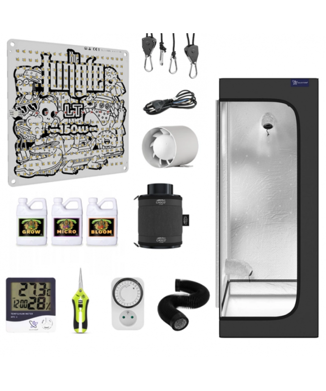 Growbox zestaw uprawowy Galaxyfarm Luna Lite 60x60x150cm + LED The Jackson LITE 150W + nawozy Growbox zestaw uprawowy Galaxyfarm Luna Lite 60x60x150cm + LED The Jackson LITE 150W + nawozy