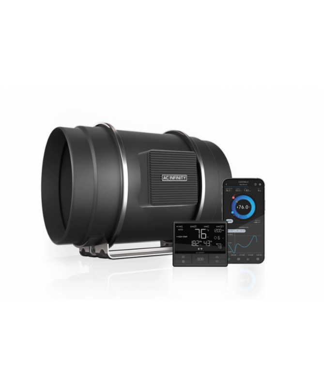 Wentylator AC Infinity Quiet Inline 200mm 1370 m3/h 10 trybów + kontroler