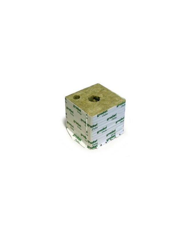 GRODAN CUBE 7.5*7.5CM 1SHOT HOLE FI40MM