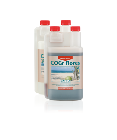 CANNA COCO COGR FLORES A/B 2*5L - 2 - COGr Flores jest kompletną profesjonalną pożywką dla szybko rosnących roślin, zawiera wszy