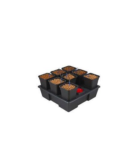 Wilma XXL 8x11l, Hydroponisches Komplettsystem, 8 x 18L Topf, 115x115xh20cm/150L - 1