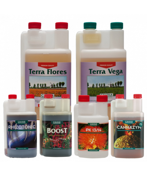 Canna Terra Starter Kit für Wachstum und Blüte im Boden