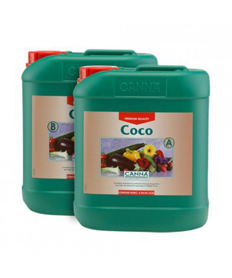 CANNA COCO A/B 2*10L - 1 - -Canna Coco to dwuskładnikowa, kompletna profesjonalna pożywka dla roślin uprawianych na substratach 