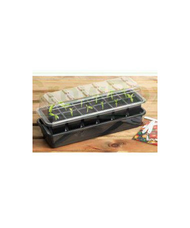 GARLAND SELF-RAISING GLASSROOM/PROPAGATOR, 12 SEEDS, 1.2L TANK, 37.5x13.5xh16cm