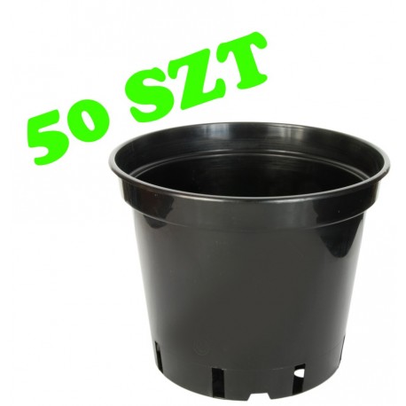 Set of 50pcs. 7L round plastic flower pot
