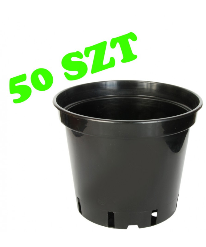 Set of 50pcs. 7L round plastic flower pot