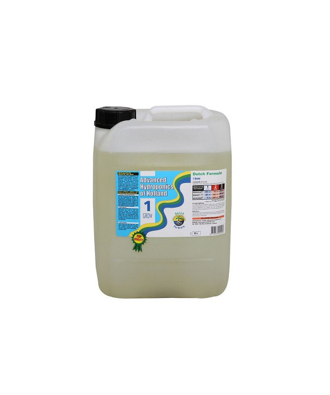 NIEDERLÄNDISCHE FORMEL 1 GROW 10L, WACHSTUMSDÜNGER - ADVANCED HYDROPONICS OF HOLLAND