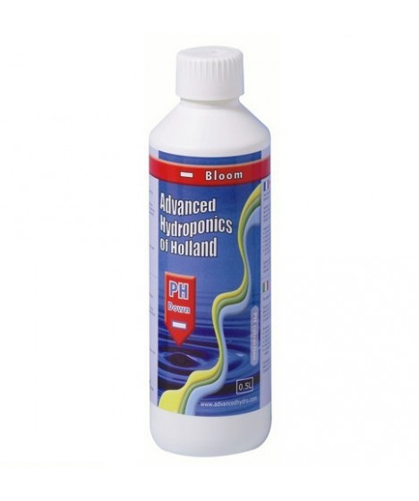 ADVANCED HYDROPONICS PH DOWN BLOOM 500ML - 1 - Advanced Hydroponics of Holland oferuje skoncentrowane Regulatory odczynu pH do p