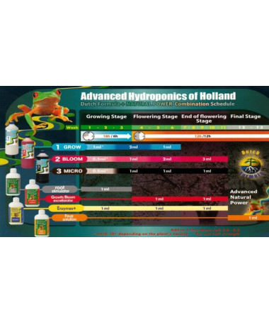 DUTCH FORMULA 1 GROW 0,5L, NAWÓZ NA WZROST - ADVANCED HYDROPONICS OF HOLLAND