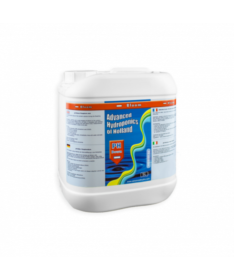 PH DOWN BLOOM 5L PH LOWERING REGULATOR FOR FLOWERING - ADVANCED HYDROPONICS OF HOLLAND