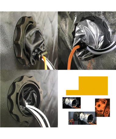 Secret Jardin Otwór na kabel, fi 70mm podwójny CF7D - 4 - Wyróżnij swoją przestrzeń do uprawy roślin z pomocą otworu na kabel of