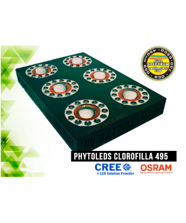 Phytolite Clorofilla 495W LED lamp, LED CREE CXB3070 COB+LED Osram SSL80, for growing plants