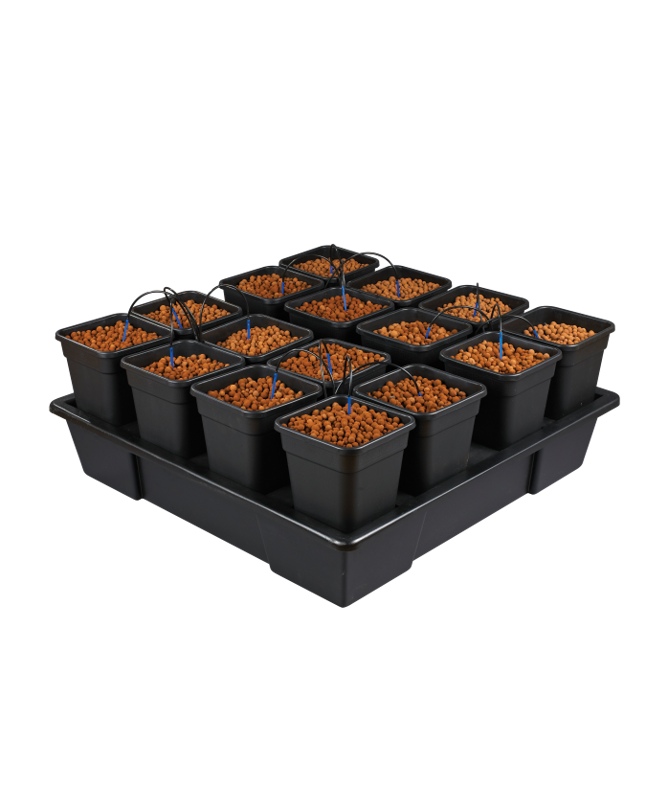 Wilma XXL 16, Complete Hydroponic System, 16 pots 11l, 115x115xh20cm / 150l