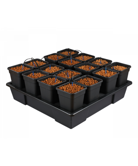 Wilma XXL 16, Kompletny System Hydroponiczny, 16 donic 11l, 115x115xh20cm / 150l - 1 - Wilma dba o profesjonalne dostarczanie Pa