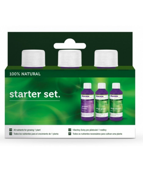 PLAGRON ZESTAW STARTER SET NATURAL - 1 - STARETR SET 100 NATURAL Kompletna, naturalna pielęgnacja dla Twoich roślinChcesz, aby 