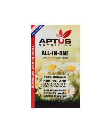 APTUS ALL-IN-ONE PELET 100GR - 1 - Krótkoterminowa Uprawa 3 miesiąceinsTorfins Zalecana ilość to wykorzystanie 50100g na roślinę APTUS ALL-IN-ONE PELET 100GR - 1 - Krótkoterminowa Uprawa 3 miesiąceinsTorfins Zalecana ilość to wykorzystanie 50100g na roślinę
