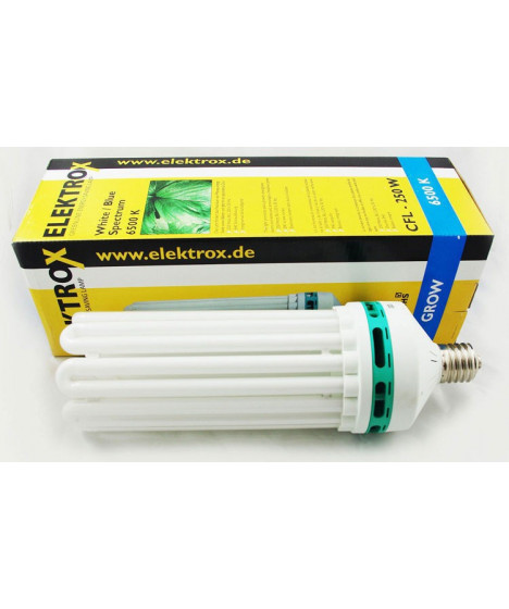 LAMPA CFL ELEKTROX 250W GROW WZROST - 1 - przeznaczona do uprawy roślin model: Elektrox Grow  barwa: 6400K, biała-zimna, WZROS