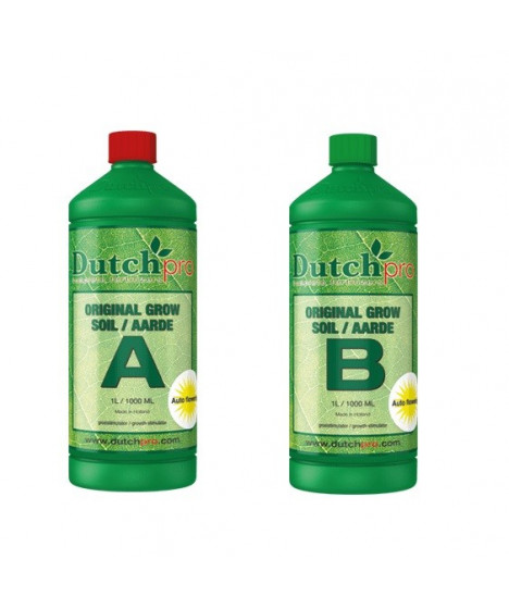 DUTCHPRO AUTO FLOWERING SOIL GROW A/B 2*1L - 1 - Dutchpro Soil Grow A+B to wyjątkowy nawóz na wzrost przeznaczony do nawożenia g