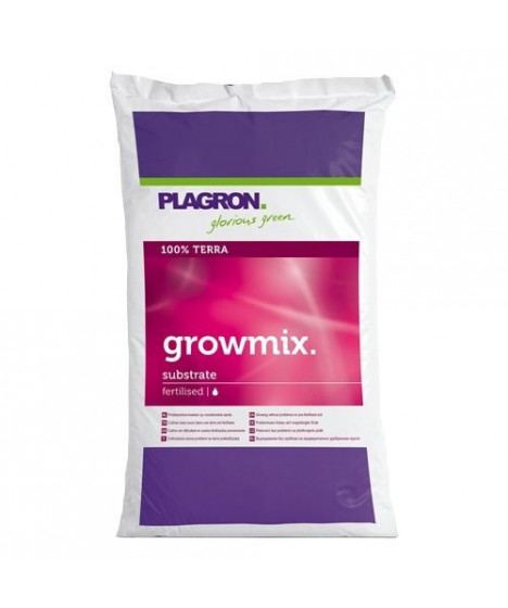 Plagron ziemia Growmix 50l - 1 - Nawożona przez 3 Tygodnie Ta wyrafinowana mieszanka substancji odżywczych, która stanowi aż 79