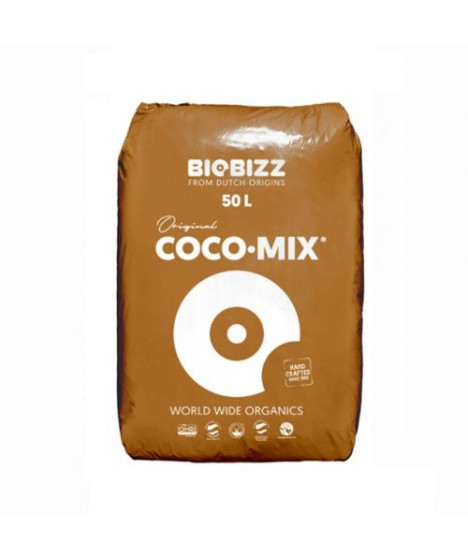 BIOBIZZ SUBSTRAT COCO 50L - 1 - Coco-Mix to organiczny substrat kokosowy.  Zatrzymuje duże ilości powietrza.  Może być stosowa