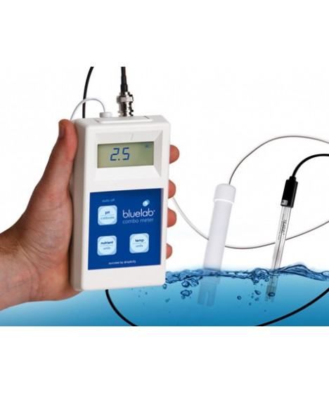 BLUELAB COMBO METER - 1 - Recommended pH range for plants grown in: - Solution(hydroponics) 5.5-6.3 pH - Soil 6.2-7.2 pH