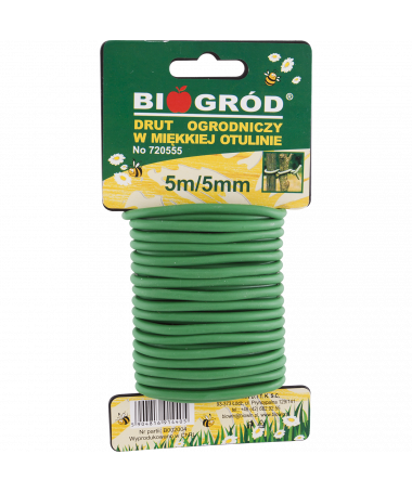 Gardening wire in soft sheath 5m x 5mm