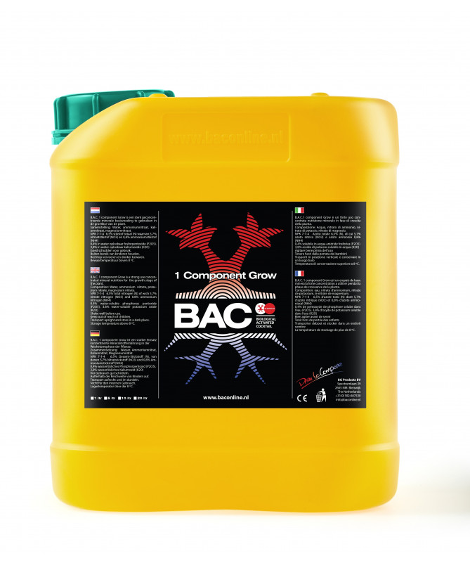 BAC 1 Component Grow 5l - Dünger für die Wachstumsphase