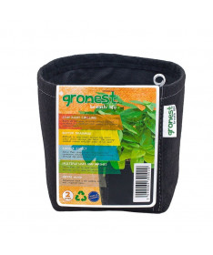 GRONEST 2L - DRYING, TWO LAYER, QUADRATE MATERIAL POND 12x12xh14cm