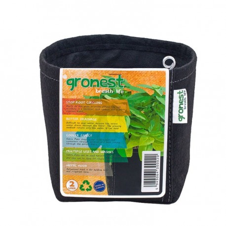 GRONEST 4L - DRYING, TWO LAYER, QUADRATE MATERIAL POND 15x15xh18cm