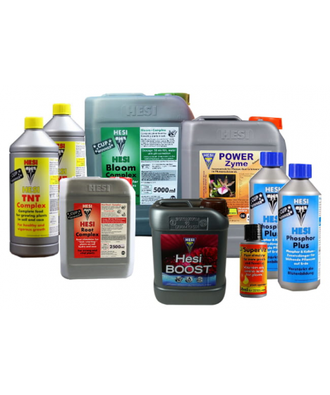 HESI SET OF FERTILIZERS AND STIMULATORS FOR 40-60 PLANTS, ABOUT 4M2 - 1