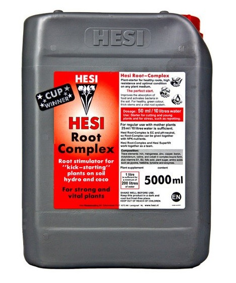 Hesi Root Complex 5l - Eliksir dla młodych roślin i ukorzeniacz - 1 - Hesi Root Complex jest rodzajem eliksiru dla młodych rośli
