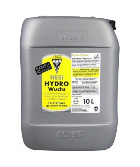 Hesi Hydro Growth 10l - Fertilizer for the growth phase of hydroponics