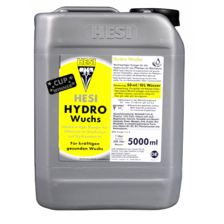 Hesi Hydro Growth 5l - Fertilizer for the growth phase of hydroponics