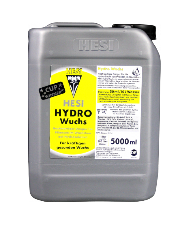 Hesi Hydro Growth 5l - Fertilizer for the growth phase of hydroponics Hesi Hydro Growth 5l - Fertilizer for the growth phase of hydroponics