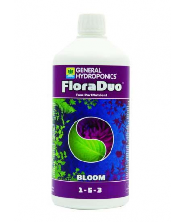 Terra Aquatica / GHE Dual Part Bloom 1L - 2 - nawóz z serii DUO (DuoGro, DuoBloom) przeznaczony na fazę kwitnienia zastosowani
