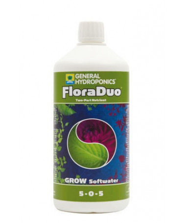 GHE Flora DUO Grow weiches Wasser 5l