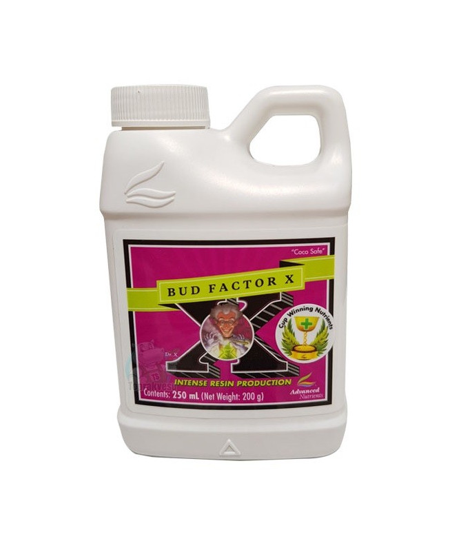 Advanced Nutrients Bud Factor X 250ml improves the taste and aroma of flowers and fruit