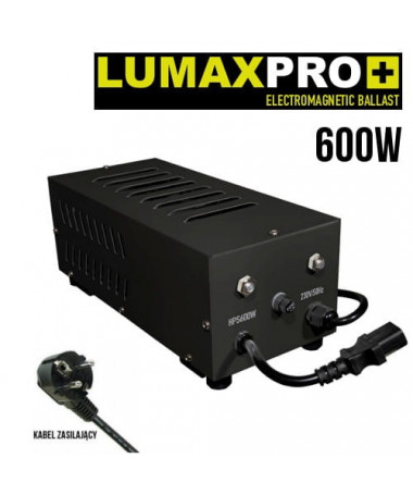 POWER SUPPLY FOR HPS and MH LAMPS, 600W, semi-electronic, LUMAXPRO - GARDEN HIGHPRO, WET START - 1