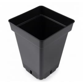 Plastic square pot 17.5cm x 17.5cm x 25cm - 6l