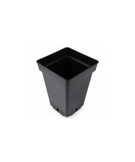 Plastic square pot 17.5cm x 17.5cm x 25cm - 6l